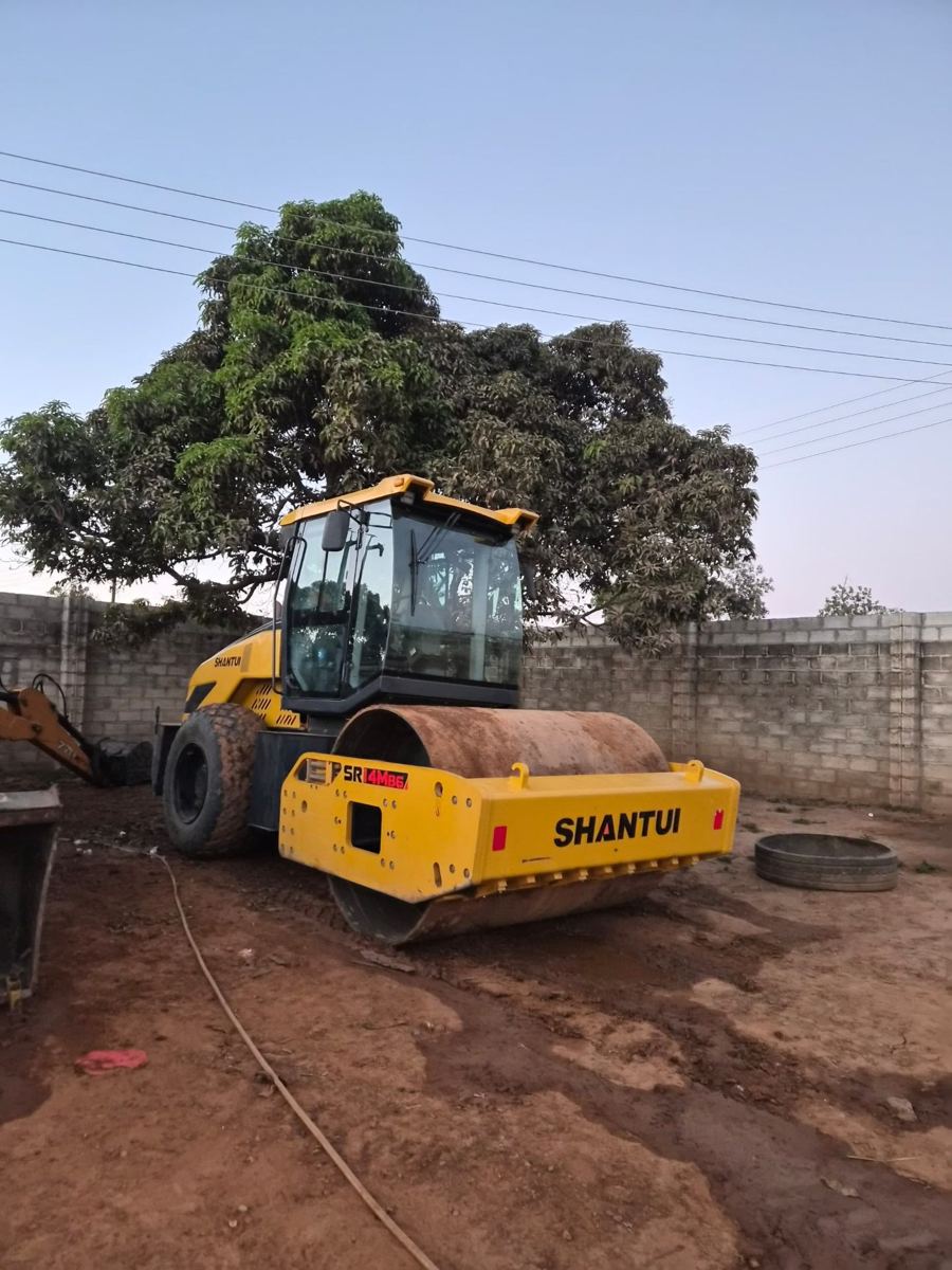 SANY SY210 excavator on a project site in Zambia