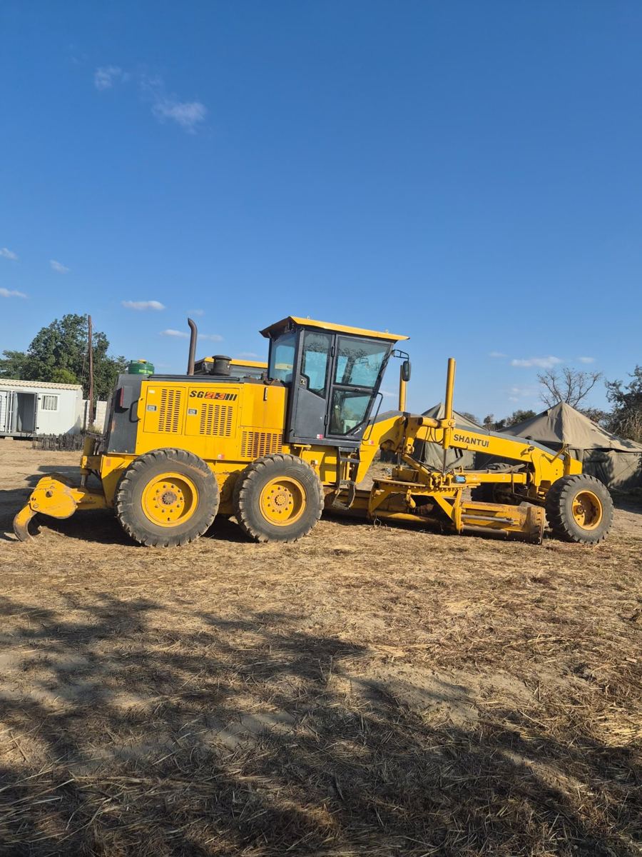 Tata Hitachi excavator on a low bed truck in Zambia
